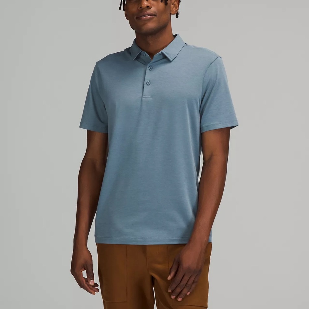 lululemon athletica Blue Polo Shirt